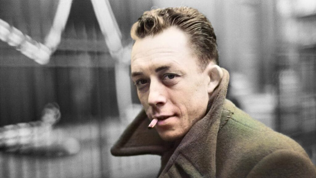 Albert Camus y su lado español imagen coloreada