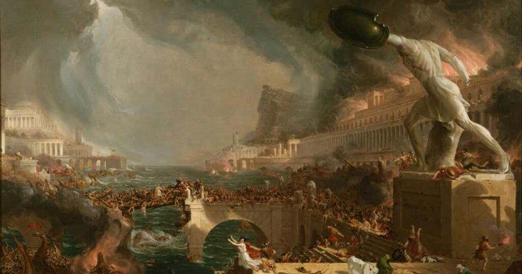 El saqueo de Roma Thomas Cole