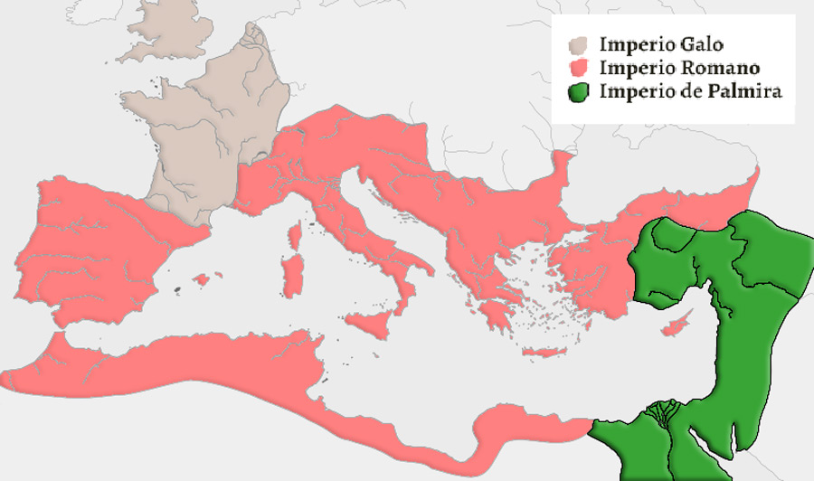 El imperio que consiguió Palmira con Zenobia