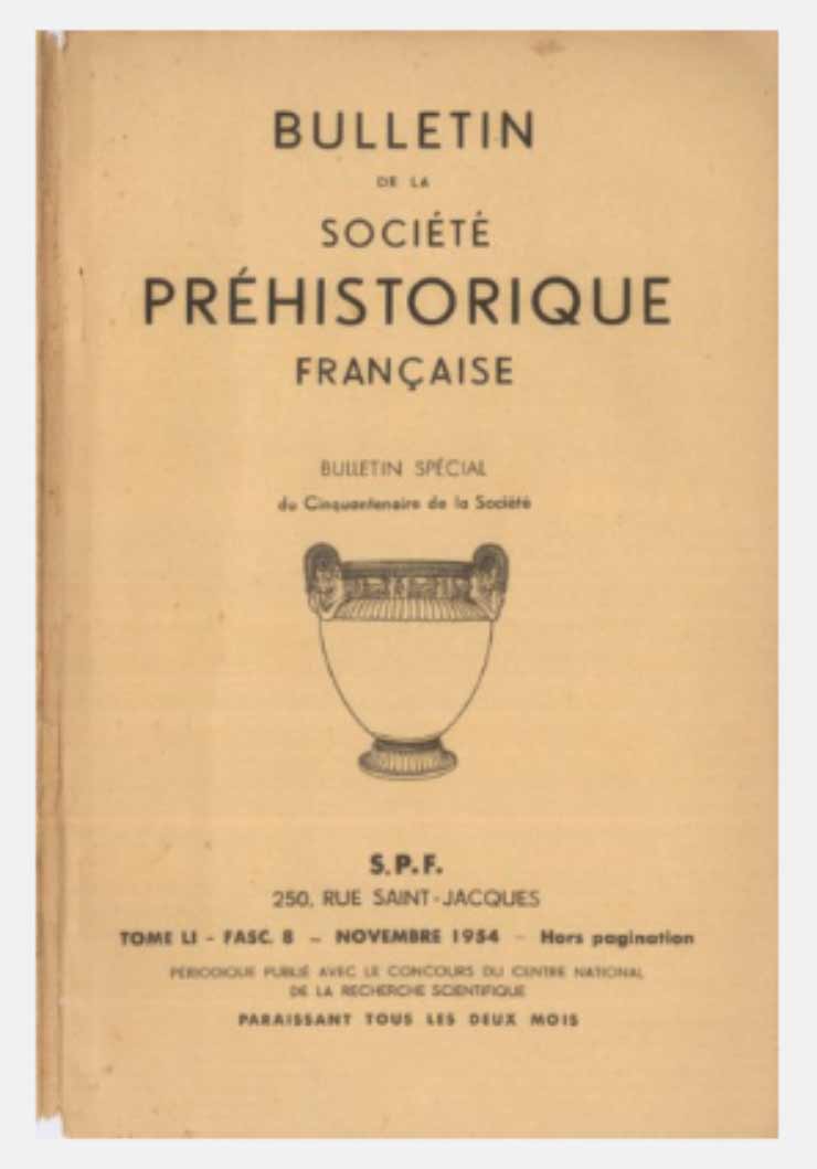 Bulletin de la société préhistorique française 