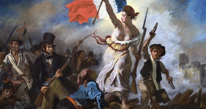 La Liberté guidant le peuple durante la Revolución Francesa