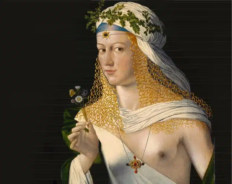 Retrato de Flora , con Lucrezia Borgia como modelo, hija del papa Alejandro VI