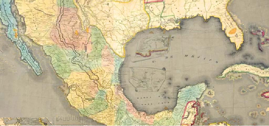 Mapa de México 1848