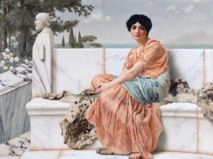 La escritora griega Safo de Lesbos