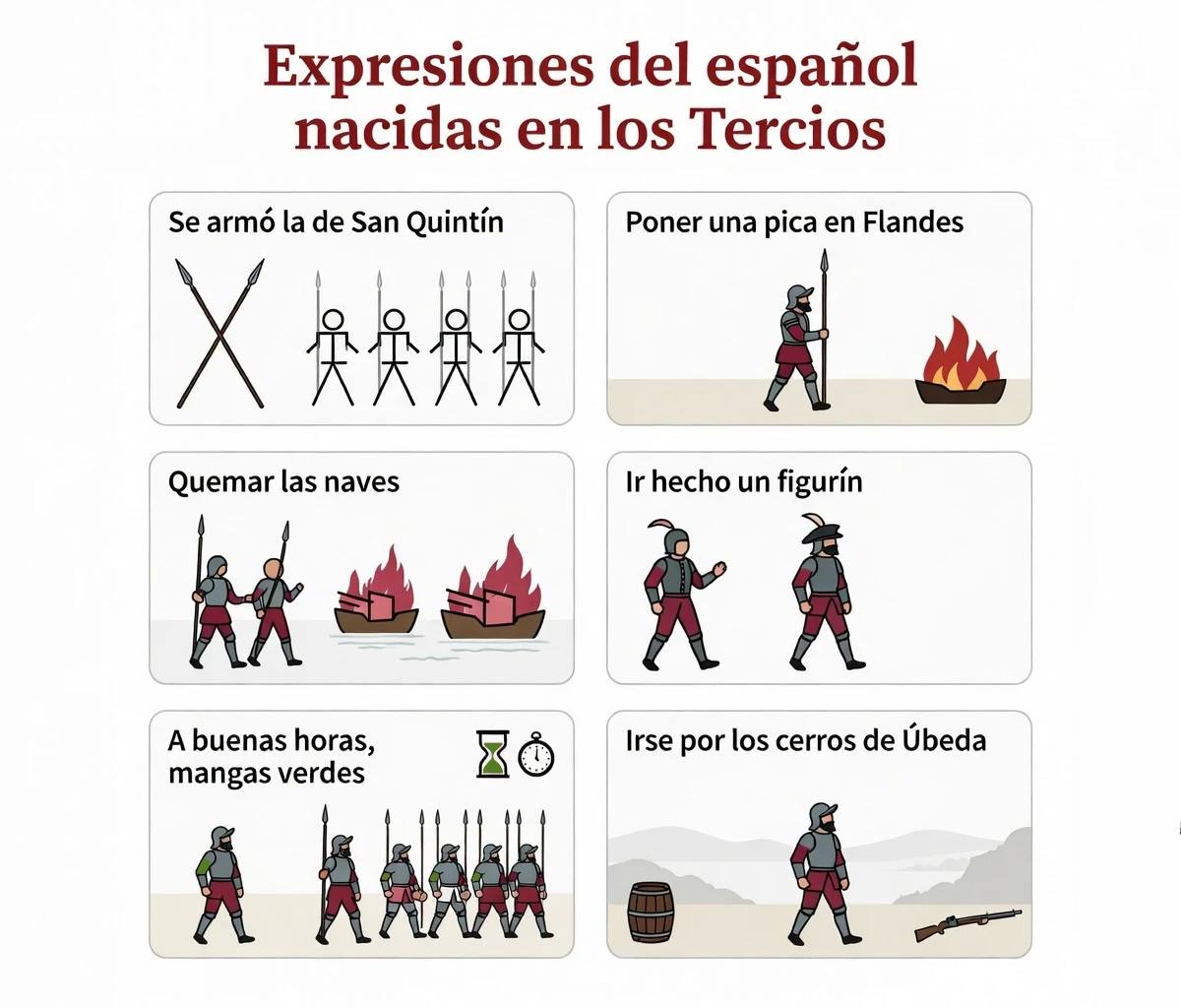 10 expresiones de los Tercios españoles que seguimos usando hoy